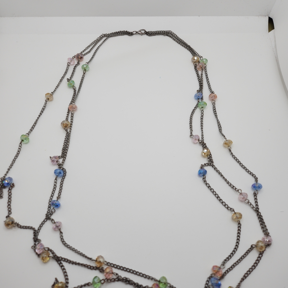 Multicolor Beaded Necklace - image 3